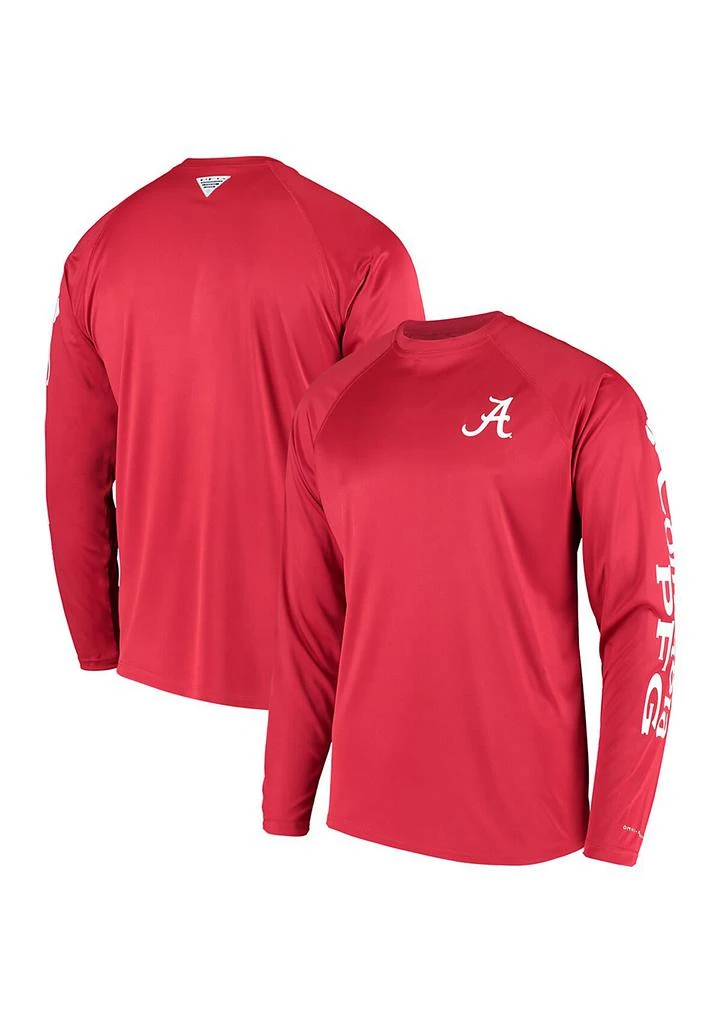 Columbia Alabama Crimson Tide NCAA Alabama Tide Terminal Tackle Omni-Shade Raglan Long Sleeve T-Shirt
