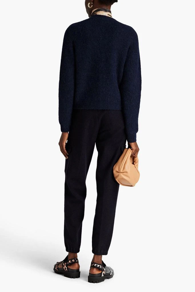 Ganni Brushed ribbed-knit cardigan 3