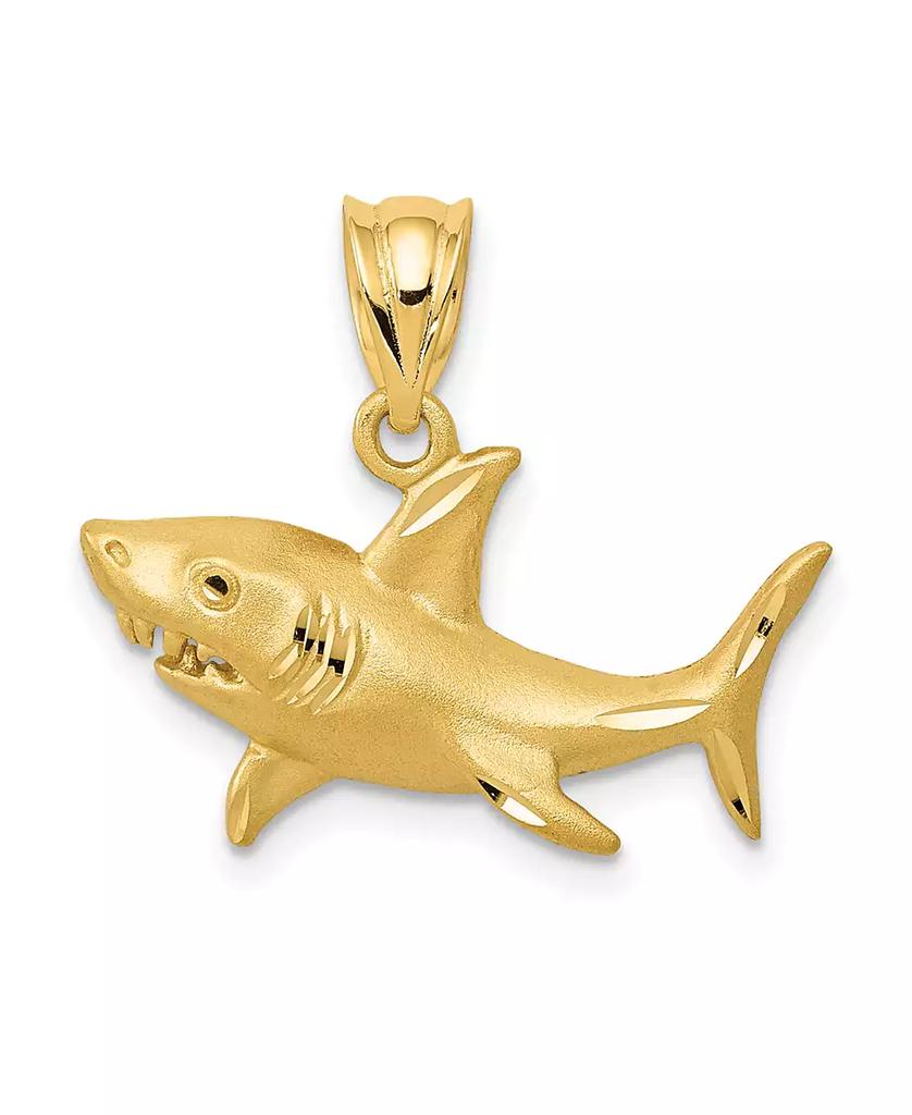 Macy's Shark Pendant in 14k Yellow Gold