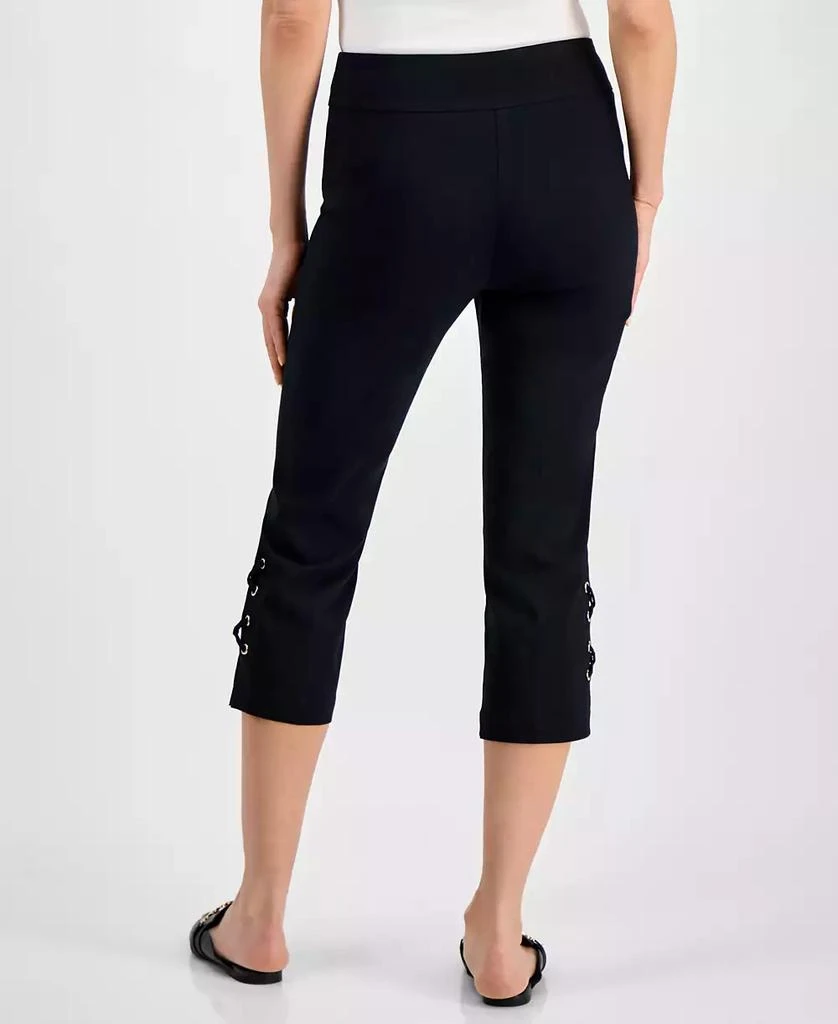 JM Collection Women's Side Lace-Up Capri Pants, Created for Macy's 2