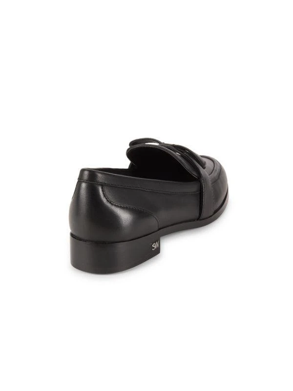 Stuart Weitzman Emma Bow Leather Loafers 3