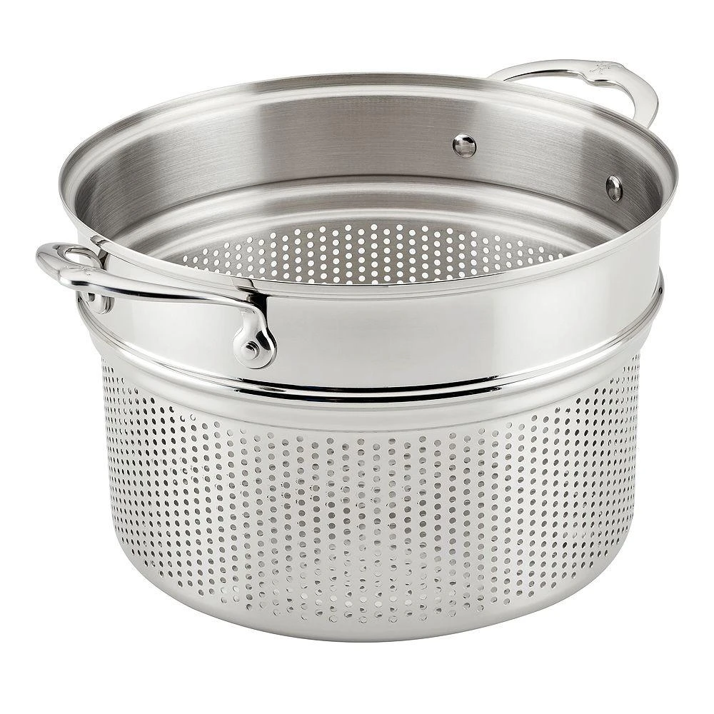 Hestan 8 Qt Stainless Steel Pasta Strainer Insert 1