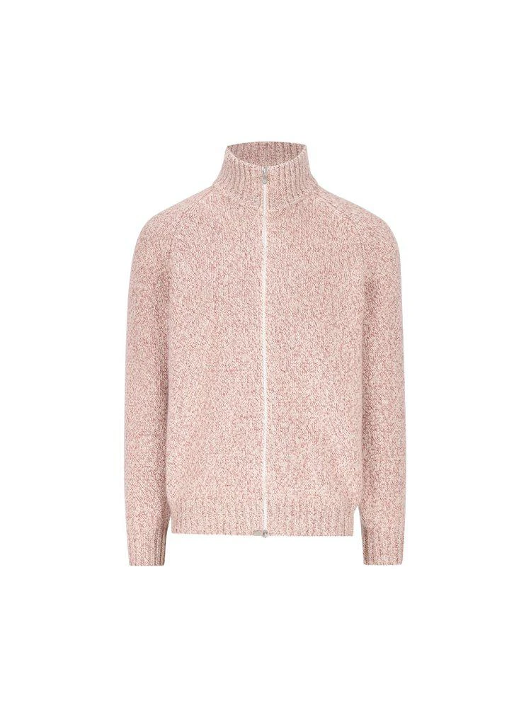 Brunello Cucinelli Brunello Cucinelli Mock Neck Zip-Up Cardigan 1