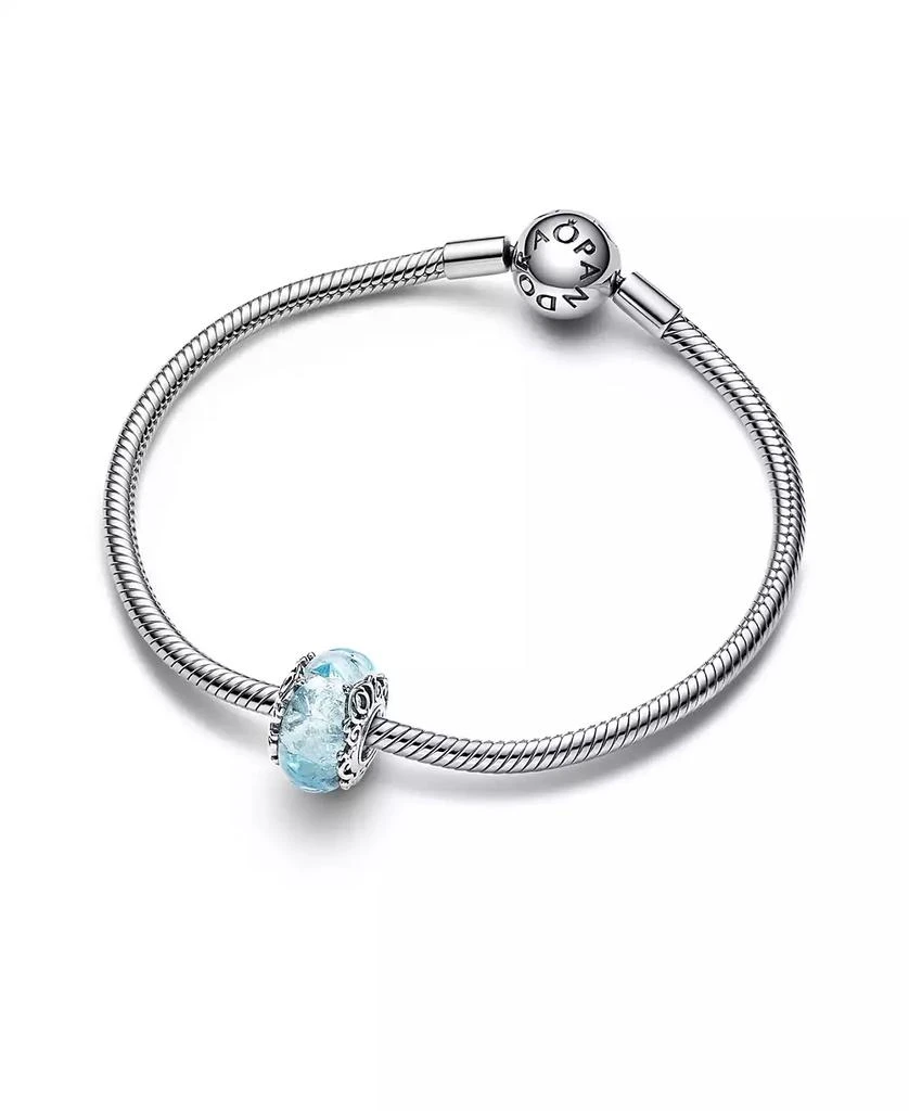 PANDORA Sterling Silver with Light Blue Disney Charm 3