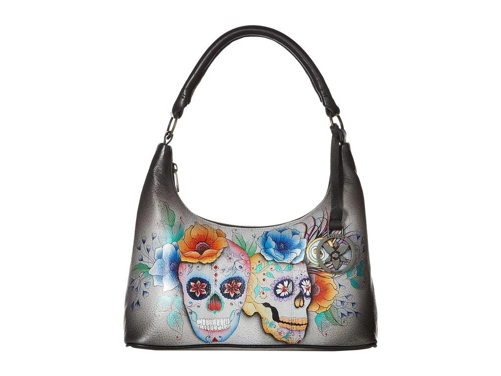 Anuschka Handbags Medium Top Zip Hobo 371 1