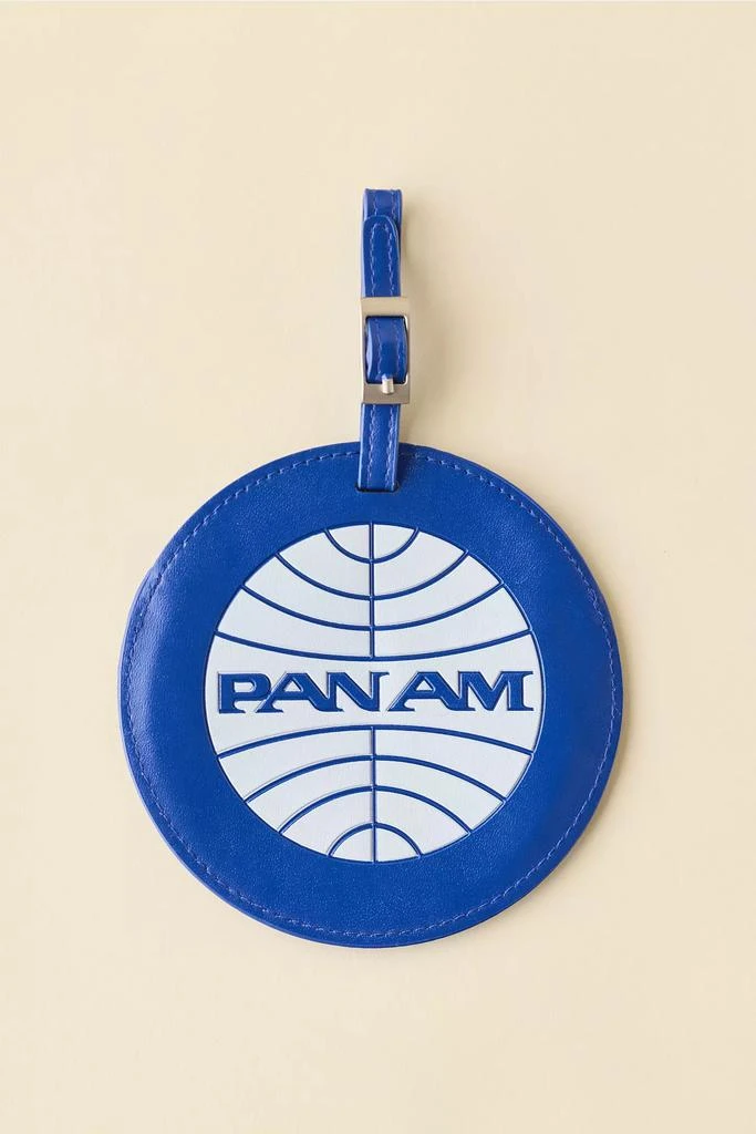 Urban Outfitters Pan Am Logo Faux Leather Luggage Tag