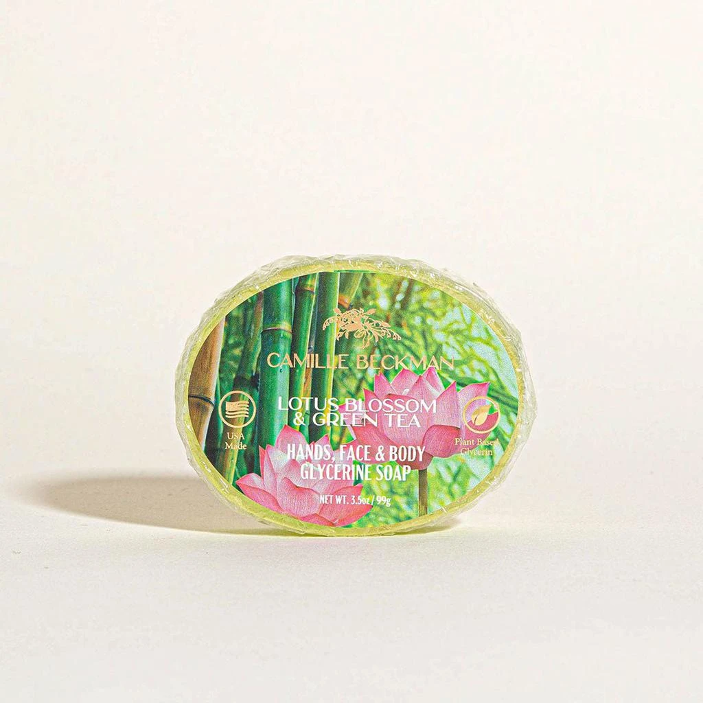 Camille Beckman Glycerine Bar Soap Lotus Blossom & Green Tea 3.5oz 1