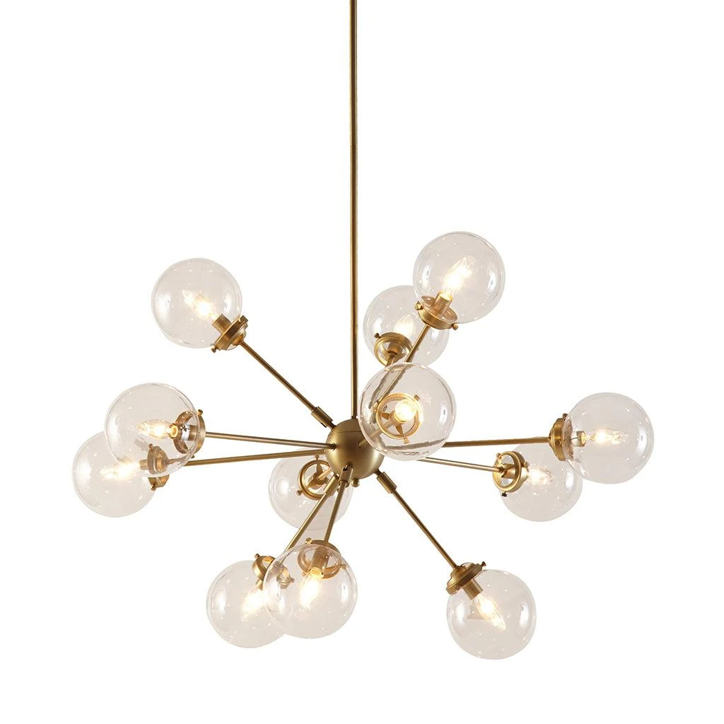 Streamdale Furniture Streamdale 12-Light Chandelier With Oversized Globe Bulbs 3
