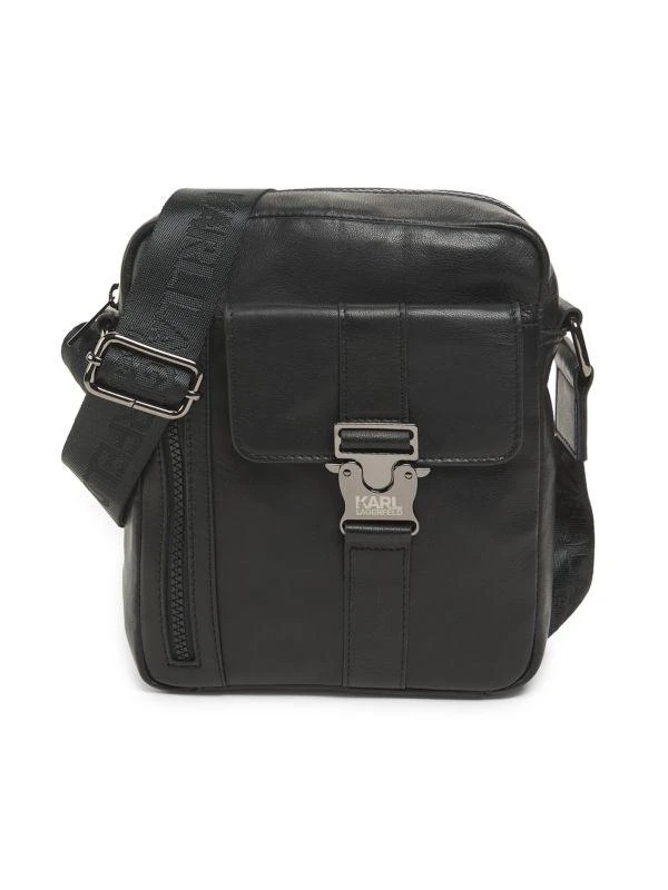 Karl Lagerfeld Paris ​Leather Buckle Crossbody Bag 1