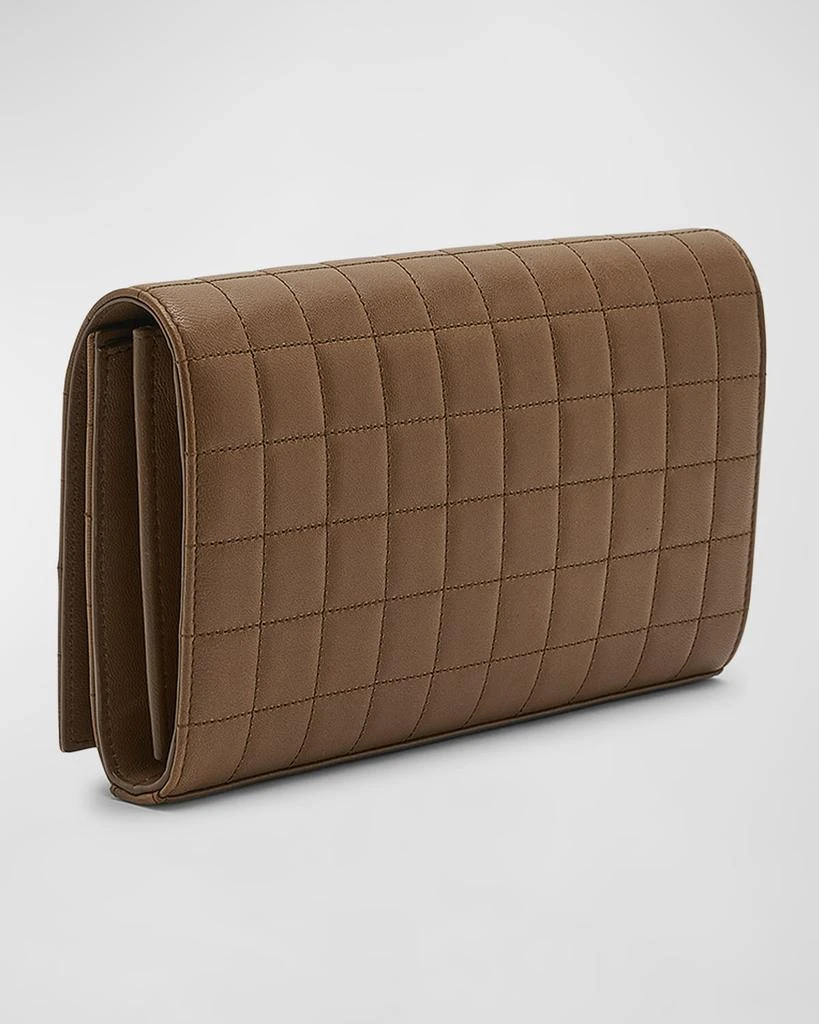 Yves Saint Laurent Cassandre YSL Wallet on Chain in Quilted Smooth Leather 6