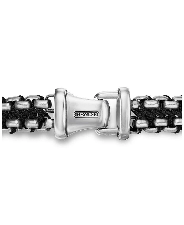 David Yurman Men's Woven Box Chain Bracelet in Sterling Silver with Nylon, 10mm 6