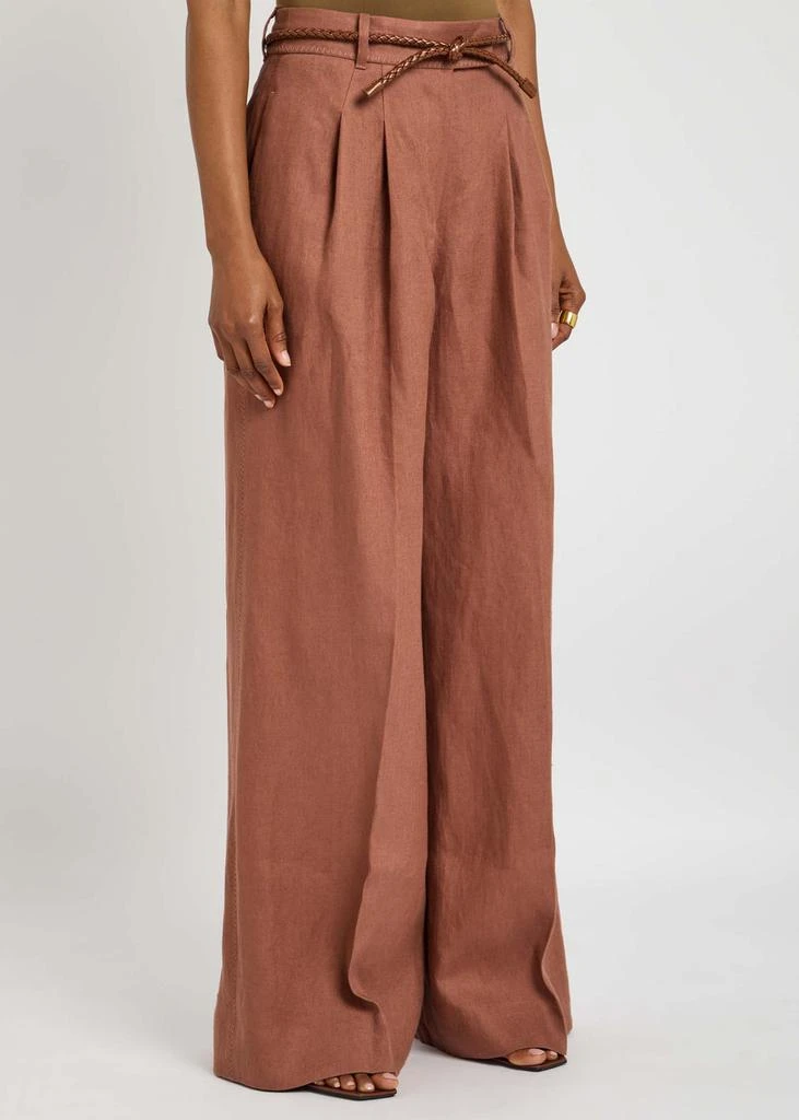 Zimmermann Illuminate wide-leg linen trousers 2