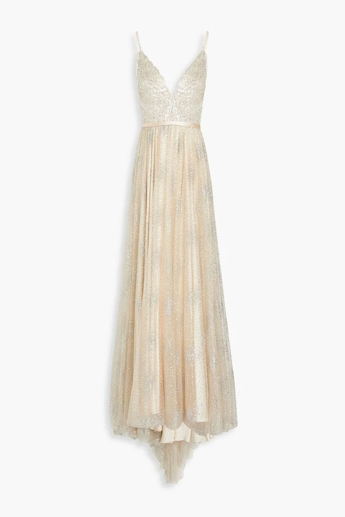 CATHERINE DEANE Rumi embellished glittered tulle bridal gown 1