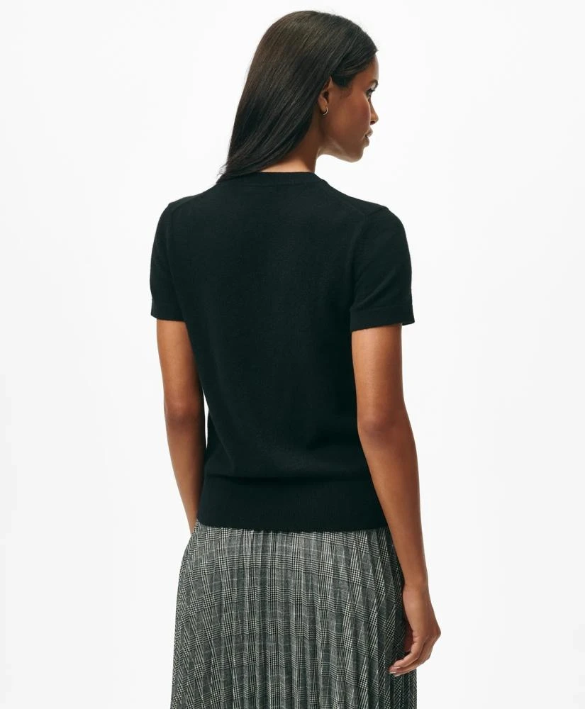 Brooks Brothers Short-Sleeve Shell Sweater in Cashmere 2