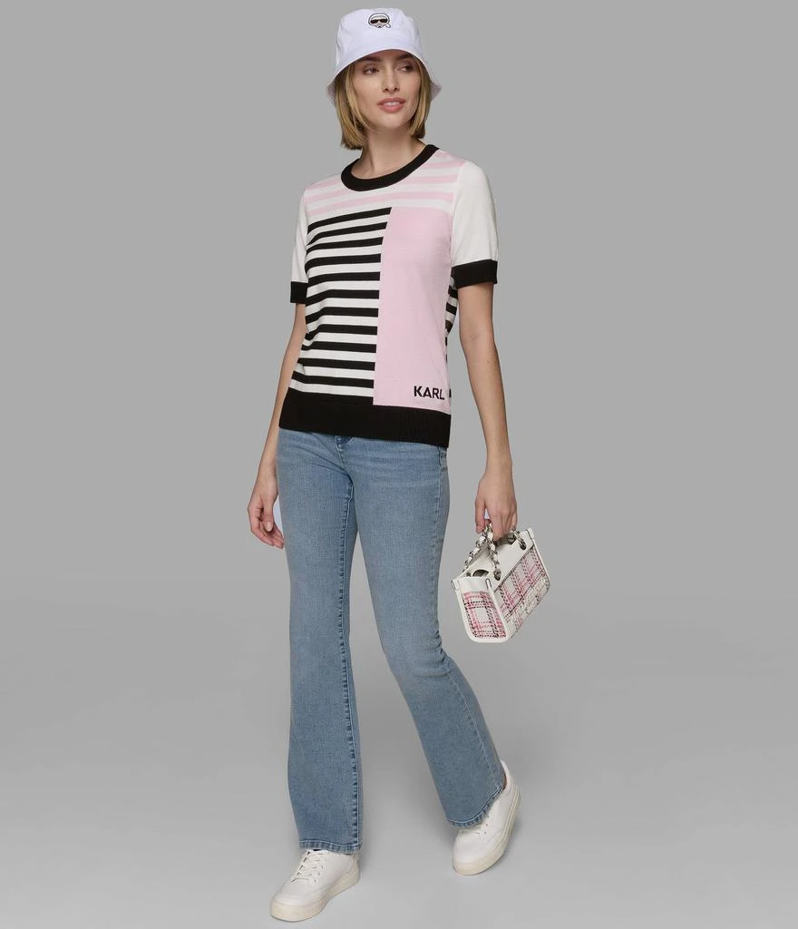 Karl Lagerfeld Paris COLORBLOCK STRIPE SWEATER 4