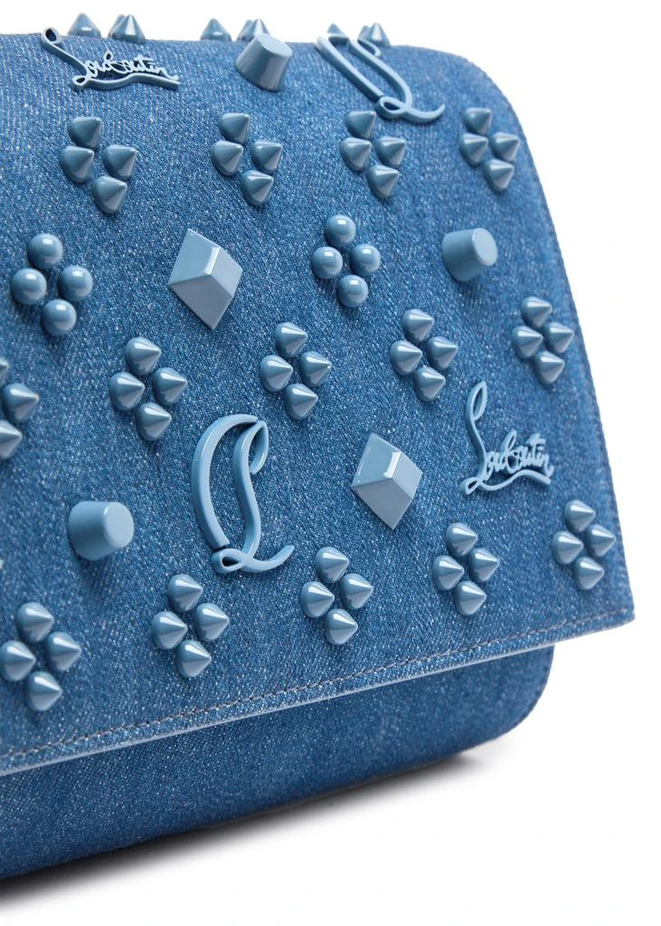 Christian Louboutin Paloma embellished denim clutch 3