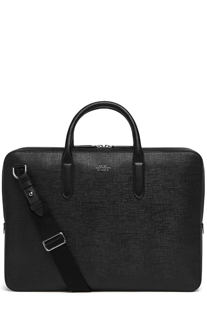 SMYTHSON Lightweight large briefcase in panama 2