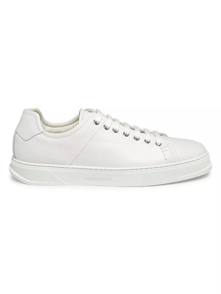 Salvatore Ferragamo Clayton Leather Low-Top Sneakers 1