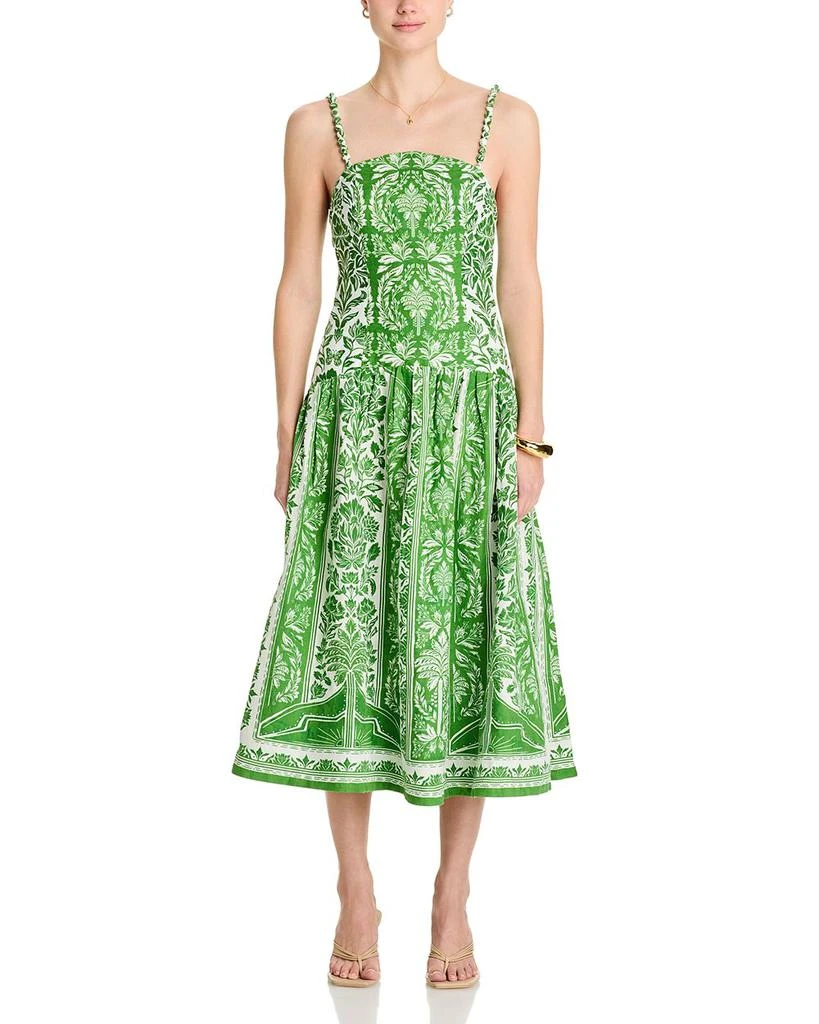 Farm Rio Delicate Tapestry Midi Dress 7