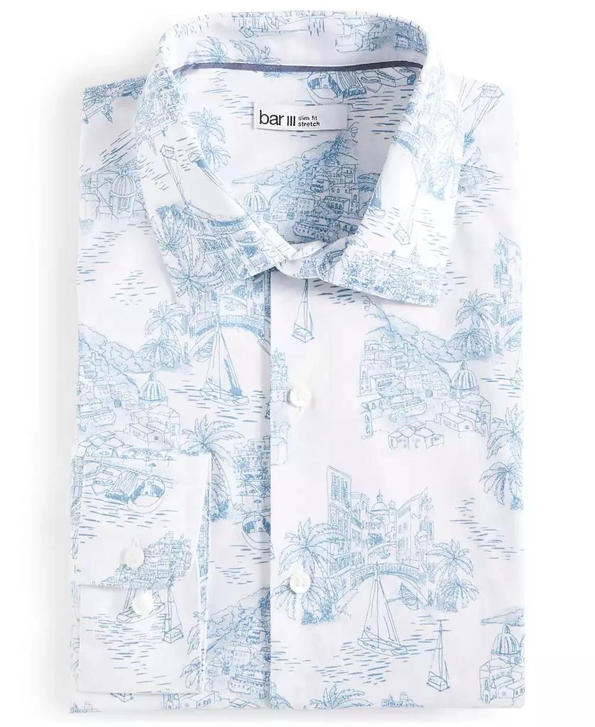 Bar III Men's Slim-Fit Amalfi Scenic Dress Shirt, Created for Macy's 3