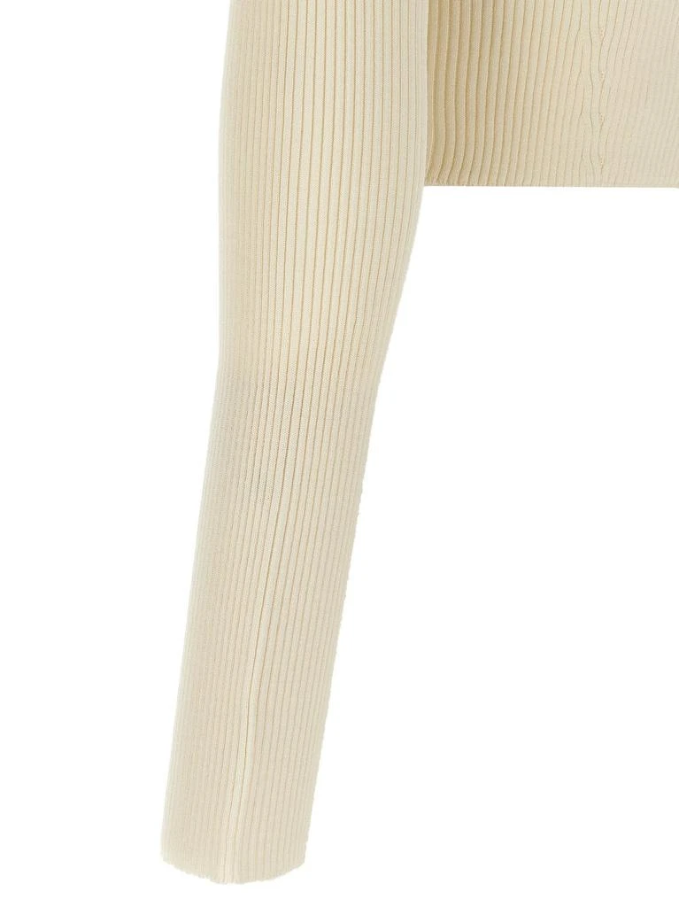 Jil Sander Jil Sander Ribbed Cropped Cardigan 4