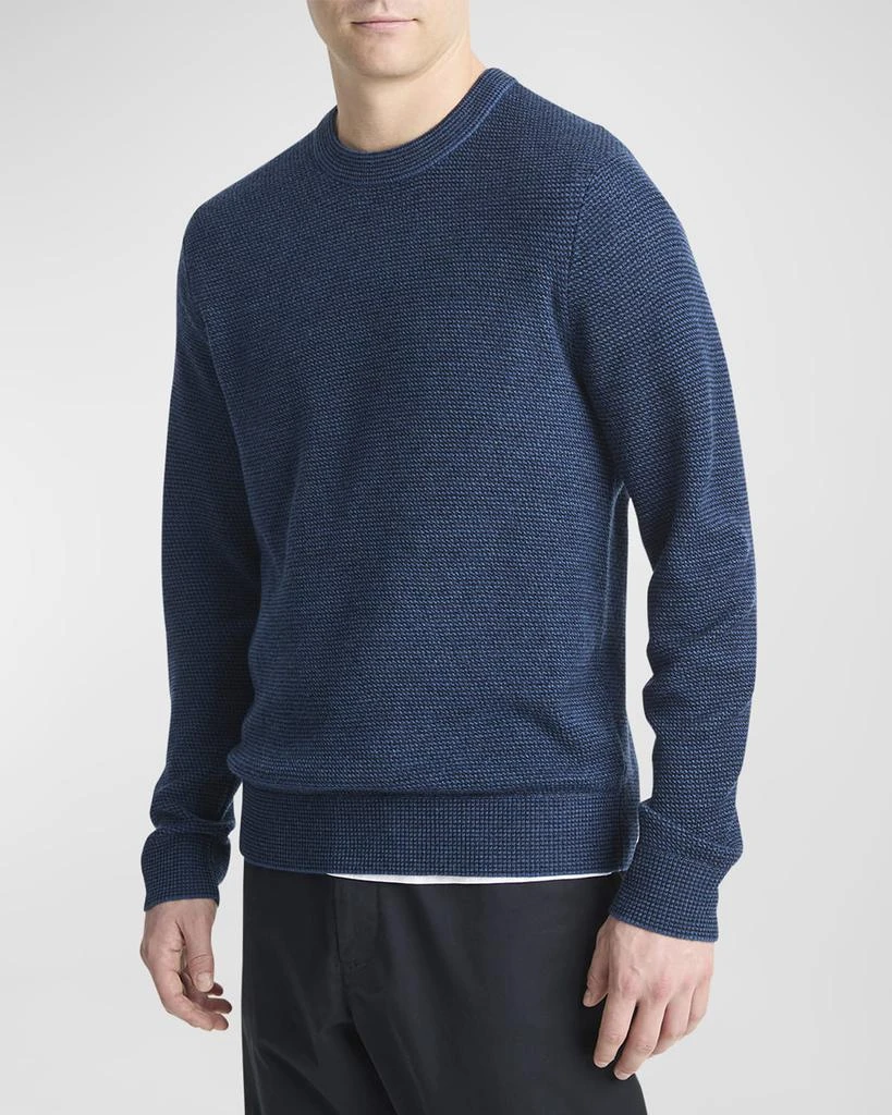 Vince Men's Two-Tone Merino Mesh Sweater 4