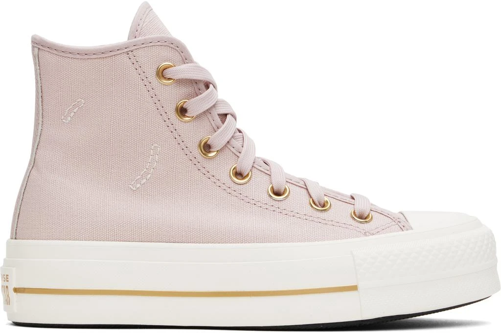 Converse Pink Chuck Taylor All Star Lift Platform Tailored Lines High Top Sneakers 1