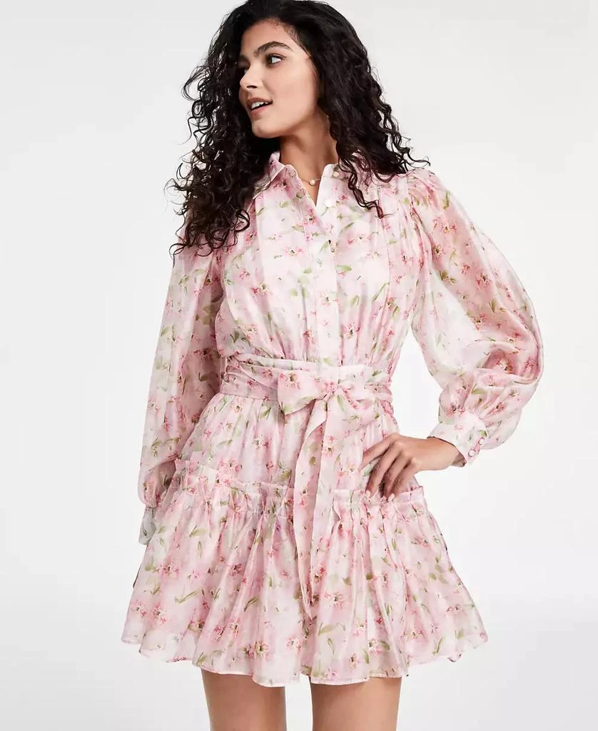 En Saison Women's Josette Blouson-Sleeve Mini Dress 2