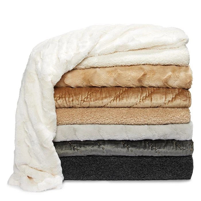 Hudson Marble Faux Fur Throw - Exclusive 6