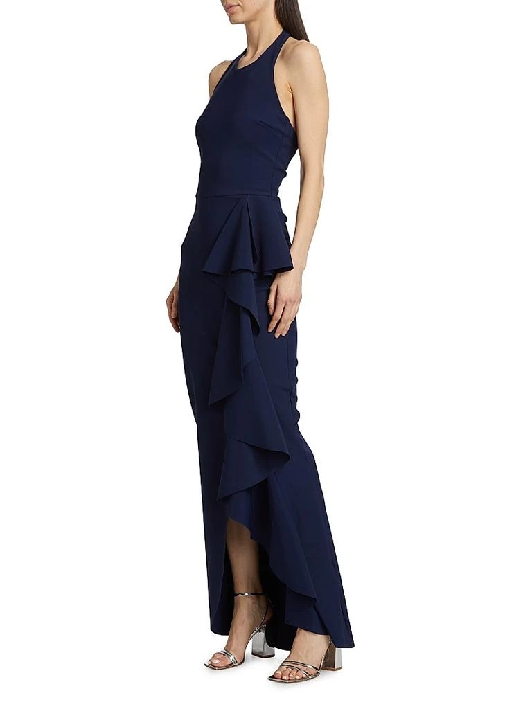 Chiara Boni Thomas Ruffled Halter Gown 4
