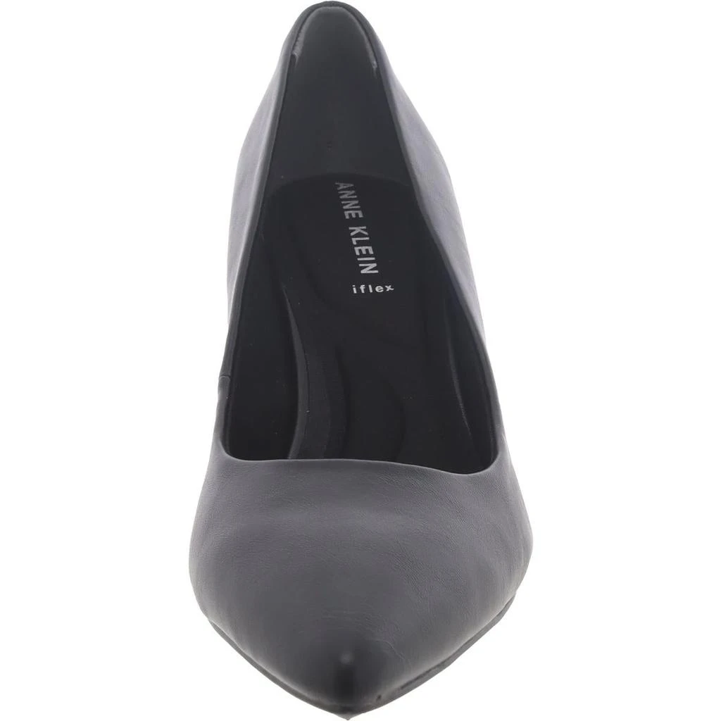 Anne Klein Benedette Womens Faux Leather Pointed Toe Pumps 3