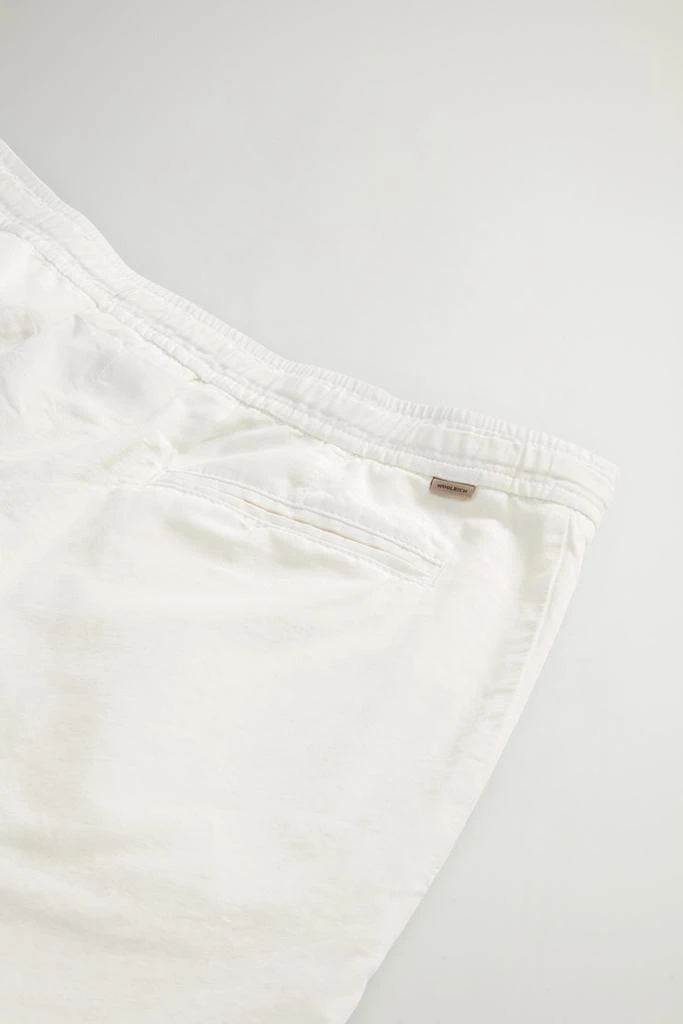 Woolrich Garment-Dyed Cotton- and Linen-Blend Shorts - Men - Blue 7