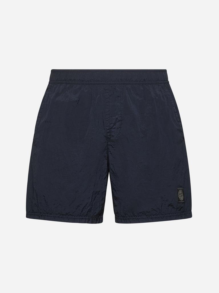 Stone Island Blue Nylon Metal swim trunks