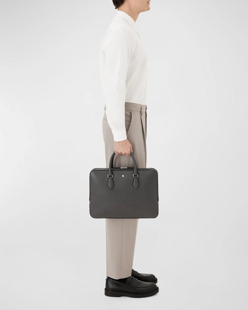 MontBlanc Men's Sartorial Slim Leather Briefcase 2