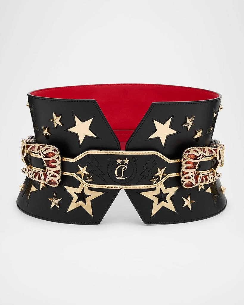 Christian Louboutin Giddy Corset Leather Belt 1