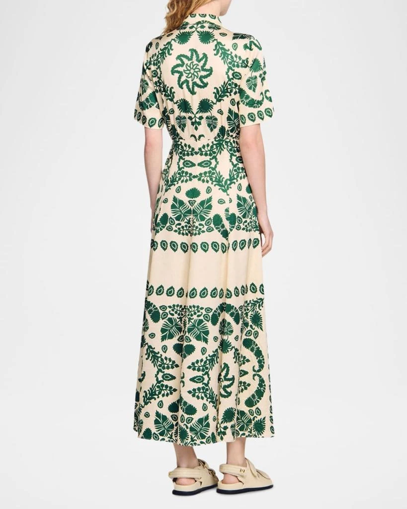 Sandro Lavandou Maxi Shirtdress 3