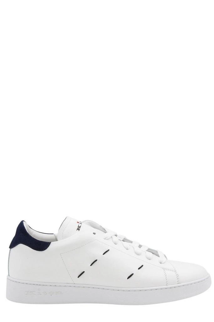 Kiton Kiton Logo Printed Stitched Lace-Up Sneakers 1