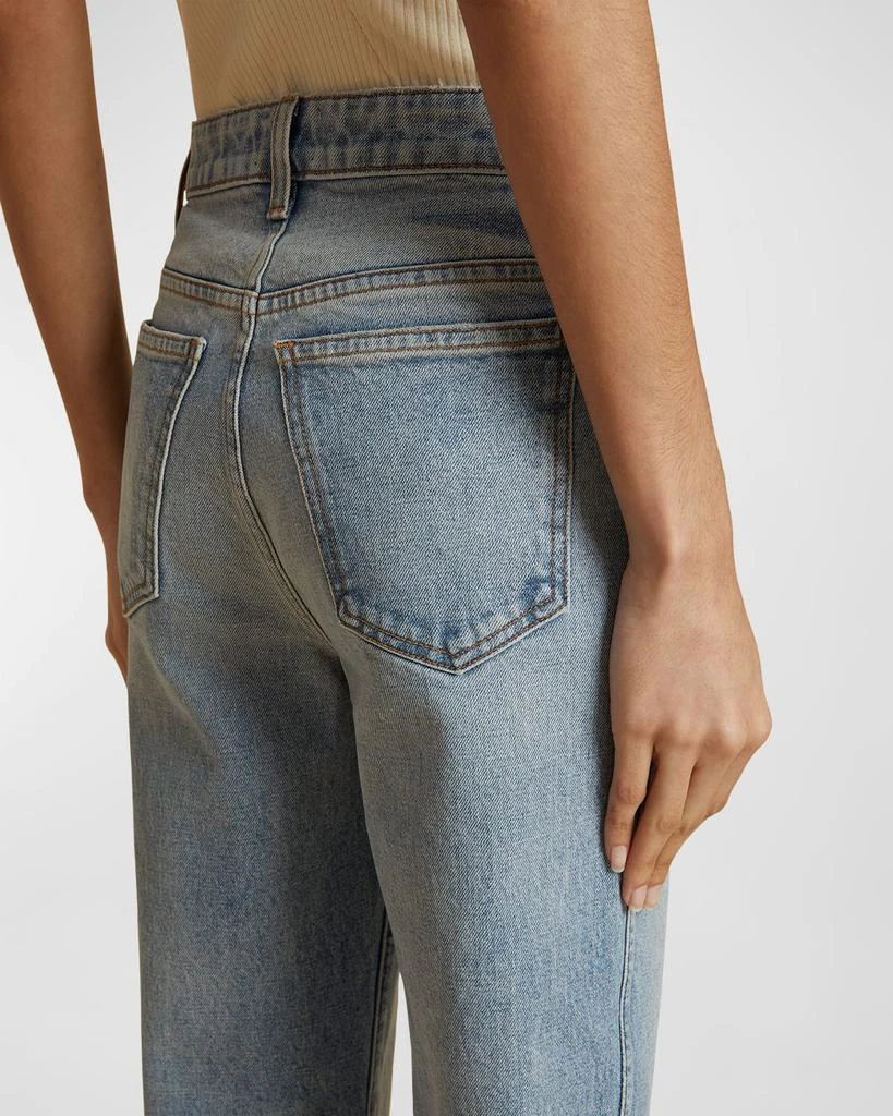Khaite Abigail High-Rise Straight-Leg Ankle Jeans 3