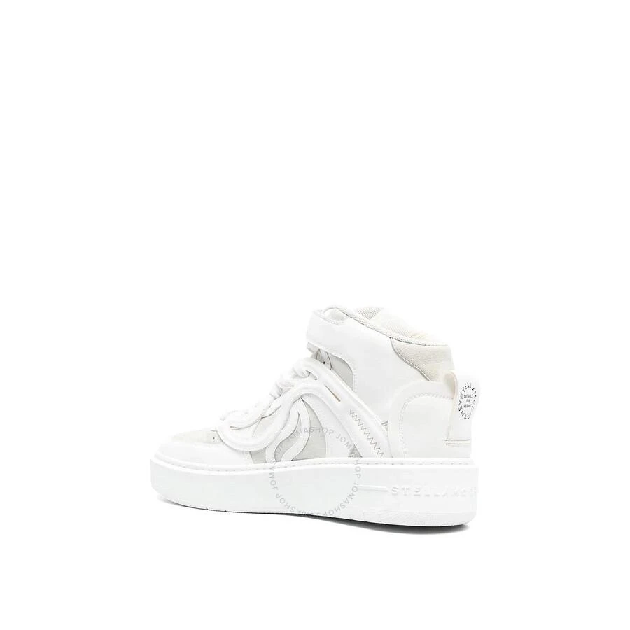 Stella McCartney White Ice-S Wave 2 Mid-Top Sneakers 2
