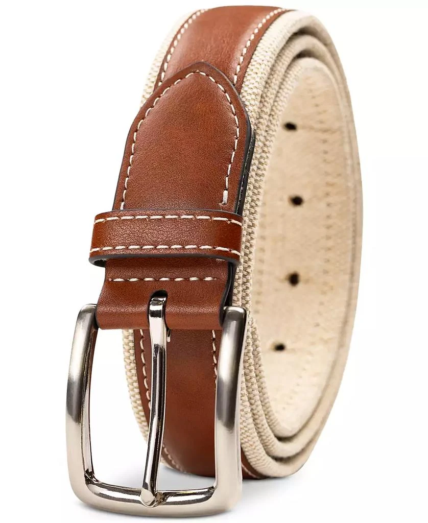 Club Room Men
s Canvas Overlay Belt, Created for Macy
s 2