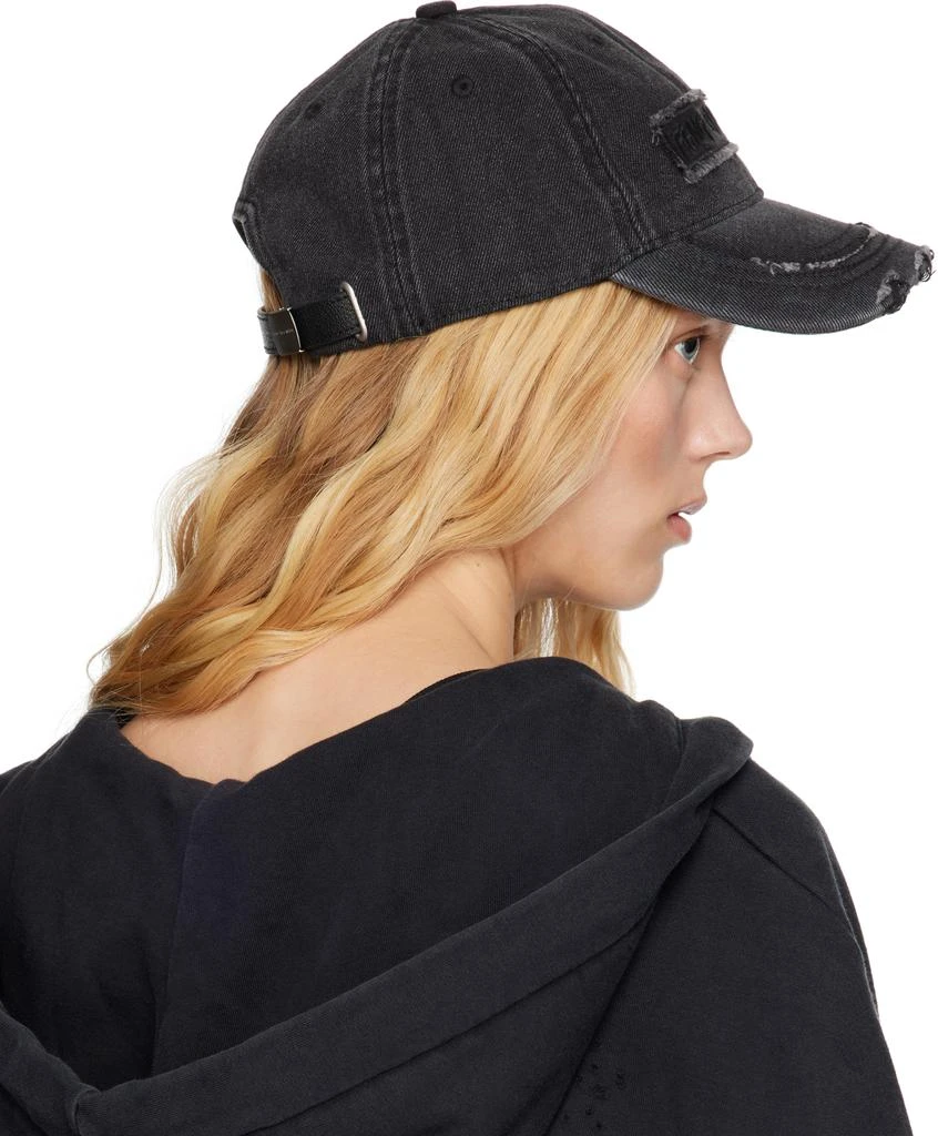 Feng Chen Wang Black Denim Baseball Cap 3