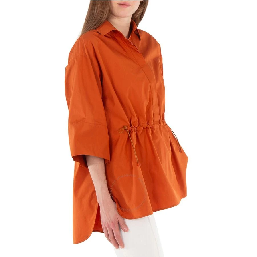 Max Mara March Cotton Poplin Drawstring Shirt 2