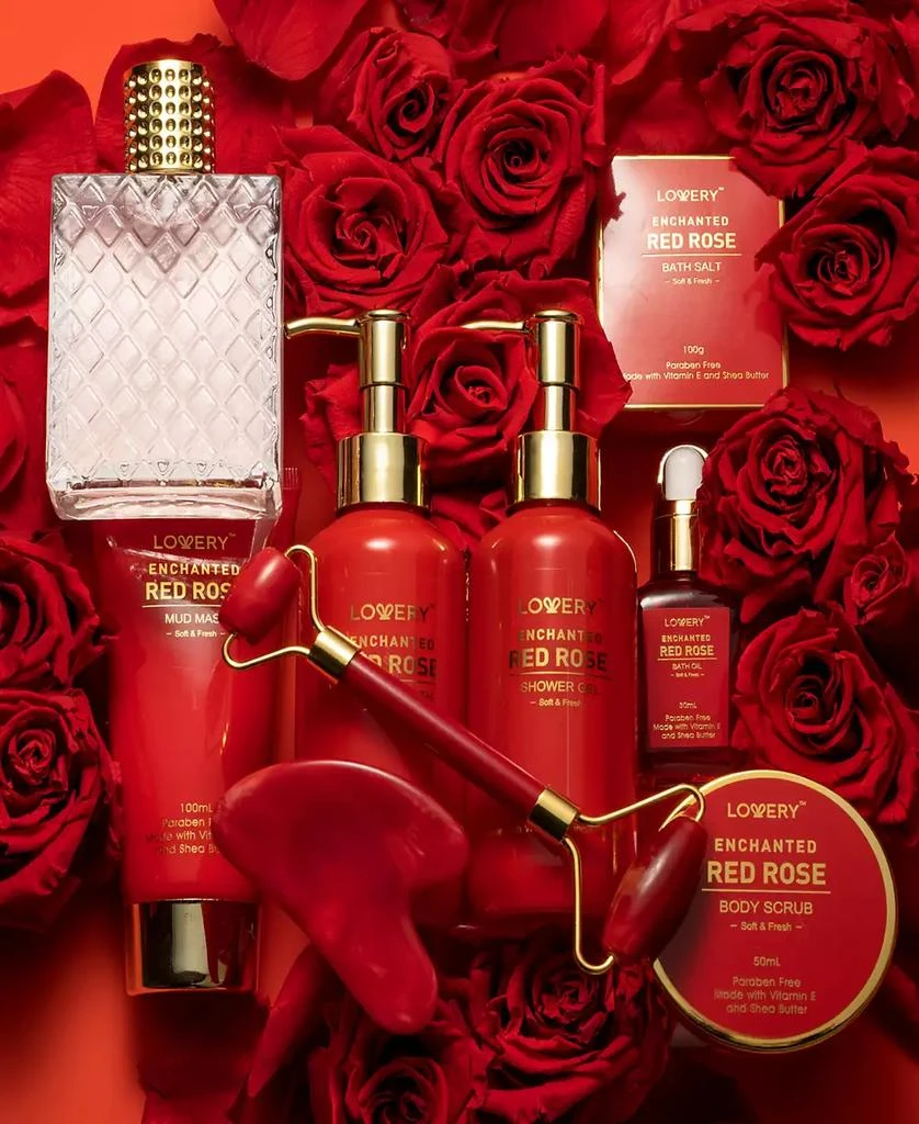 Lovery 10-Pc. Luxe Red Rose Bath & Body Care Gift Set 3