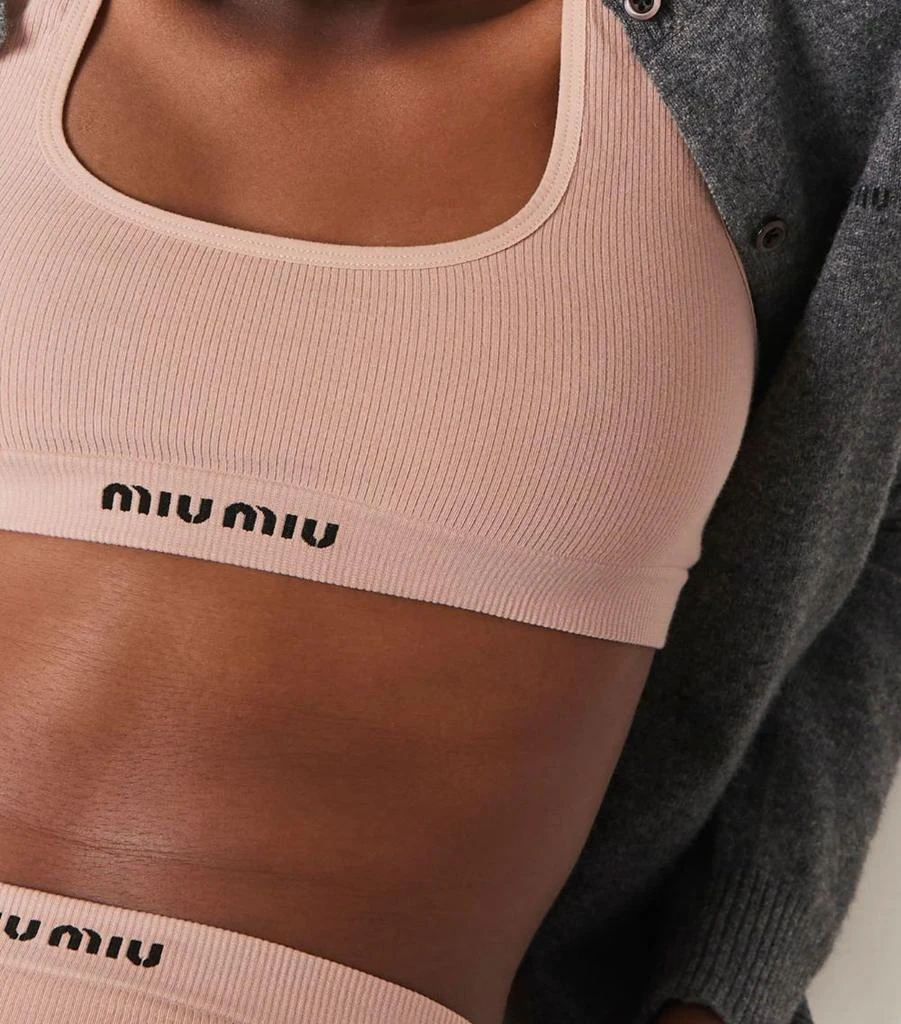 Miu Miu Seamless Racerback Crop Top 6
