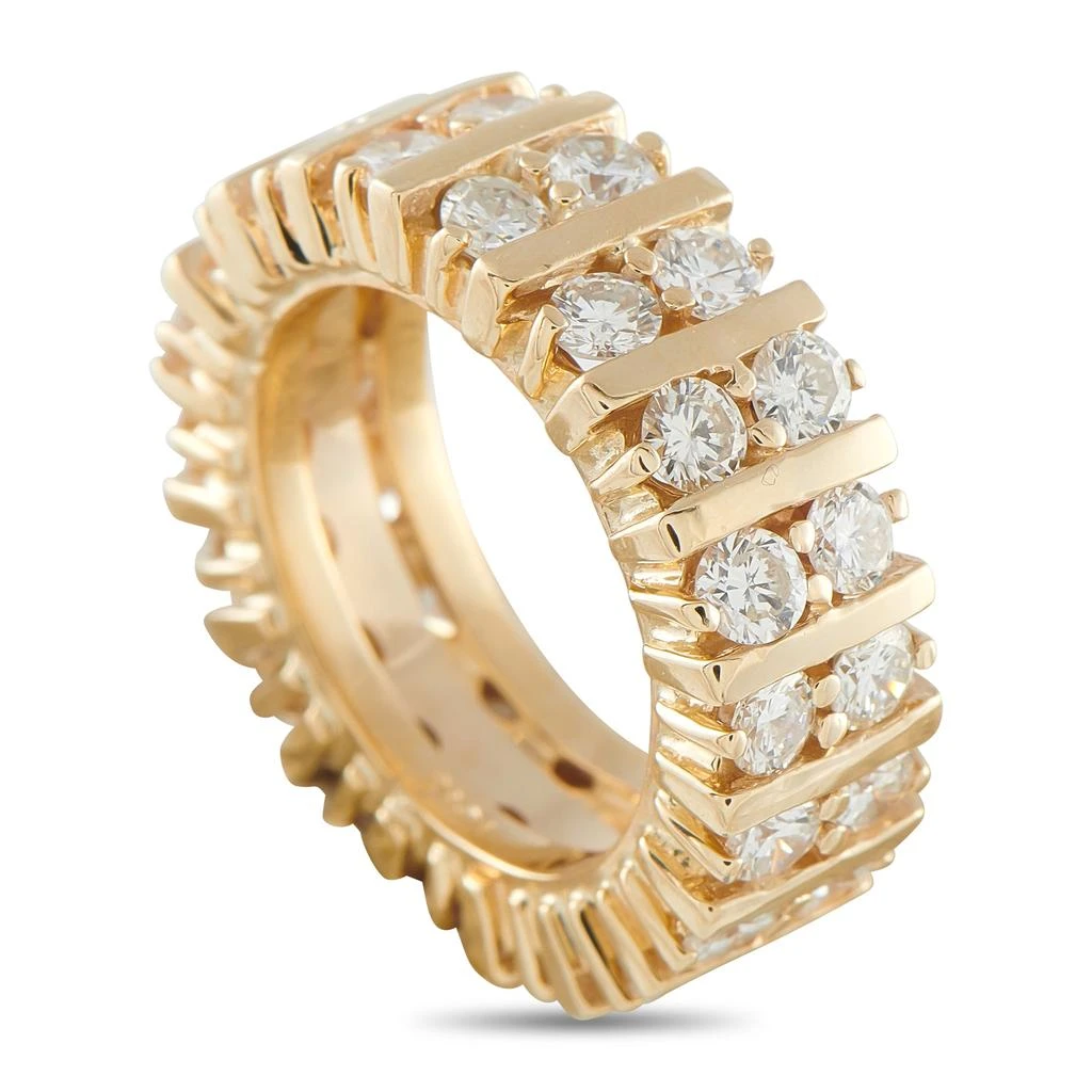 LB Exclusive 18K Yellow Gold 3.04ct Diamond Band Ring MF14-011626