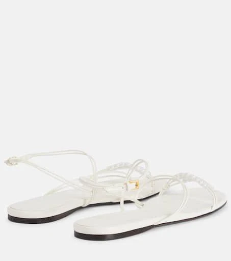 Khaite Loop leather sandals 2