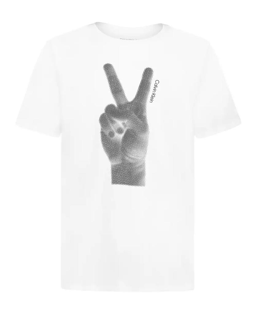 Calvin Klein Big Boys Peace Short Sleeve T-Shirt