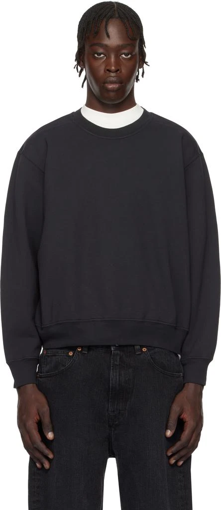 Lady White Co. Black Mini Crewneck Sweatshirt 1