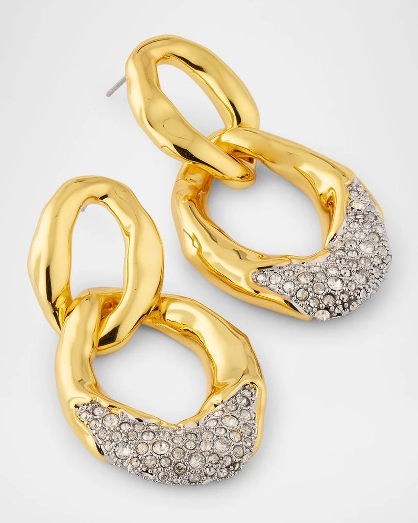Alexis Bittar Solanales Crystal Large Link Earrings 4