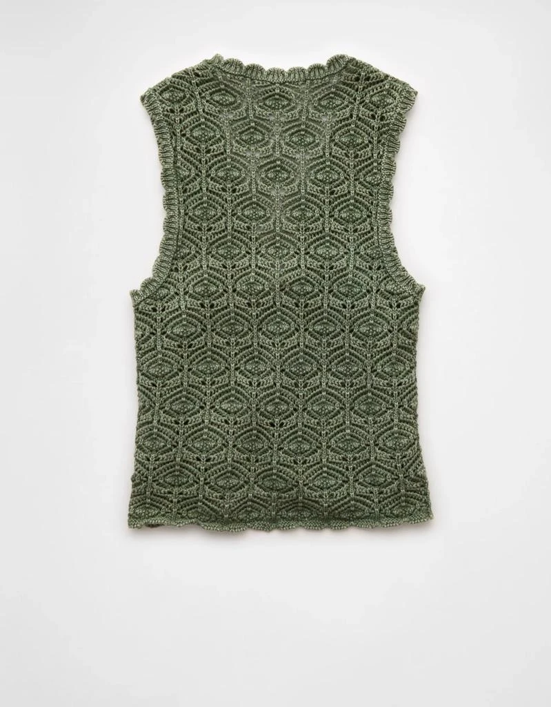 AE AE Tie Front Crochet Vest 4